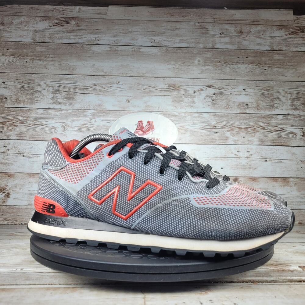 New Balance 574 Sneakers Men's 11 Grey White Red Performance Athletic Shoes